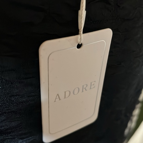 Adore NWT blouse dressy classy black and white sweater type style - Picture 8 of 8